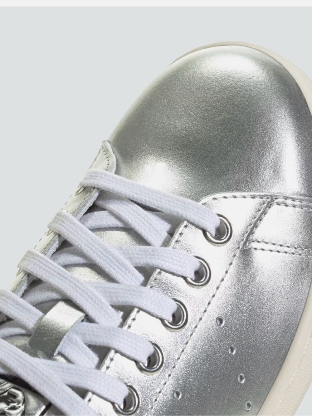 adidas Women's Silver Metallic Low-Top Sneakers